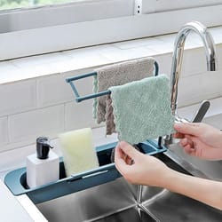 telescopic sink storage rack