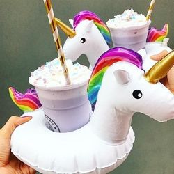 cute beach & pool cup holders - versatile drink holders for sunny days