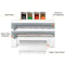 4-in-1 Wall Mount Multi Roll Holder & Rack 3