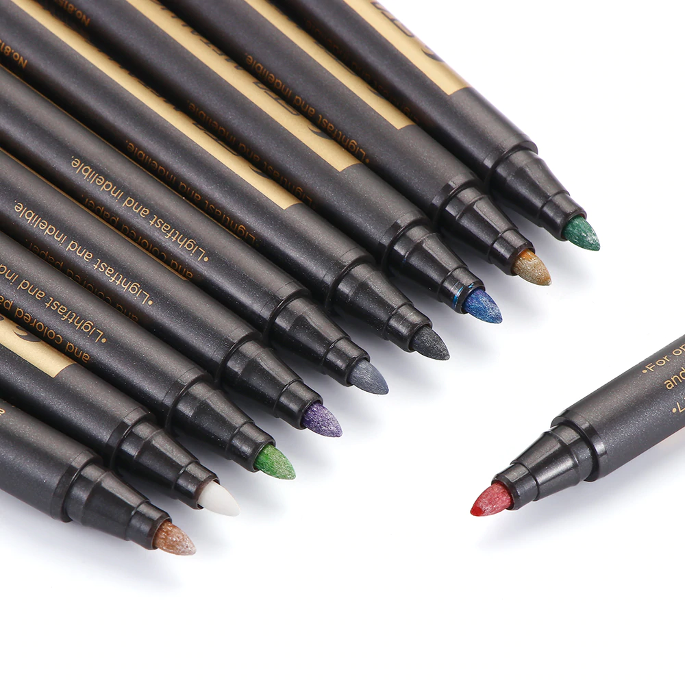 Waterproof Glitter Paint Markers (10-Pack) 5