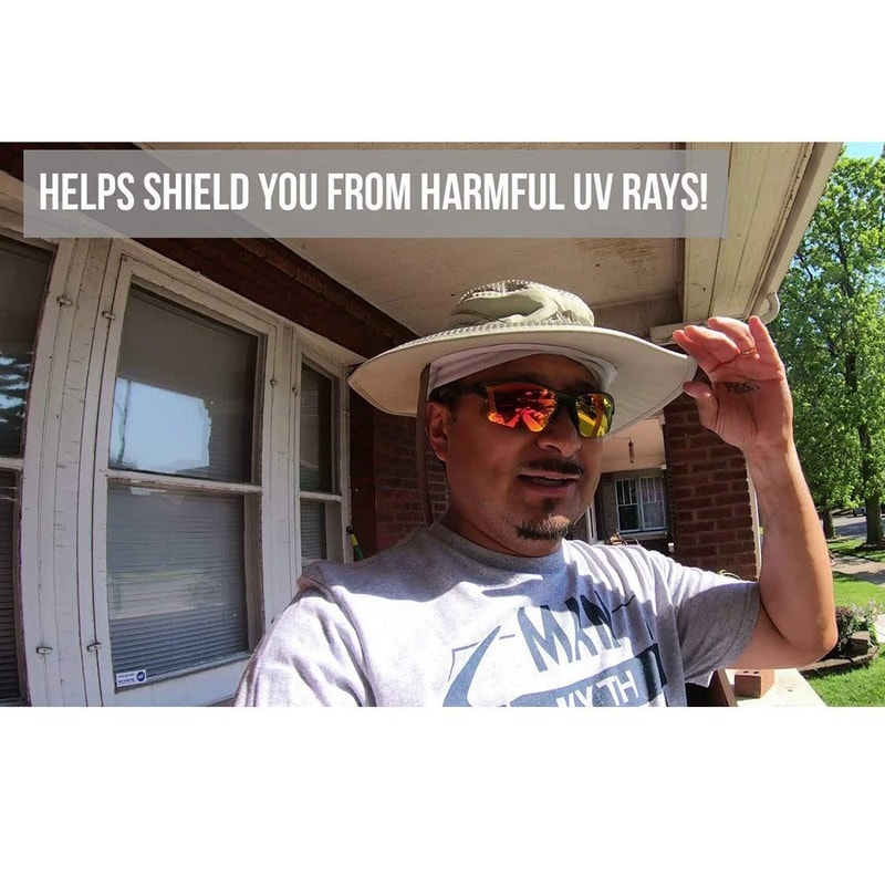 Wide Brim Sun Protection Hat in Action