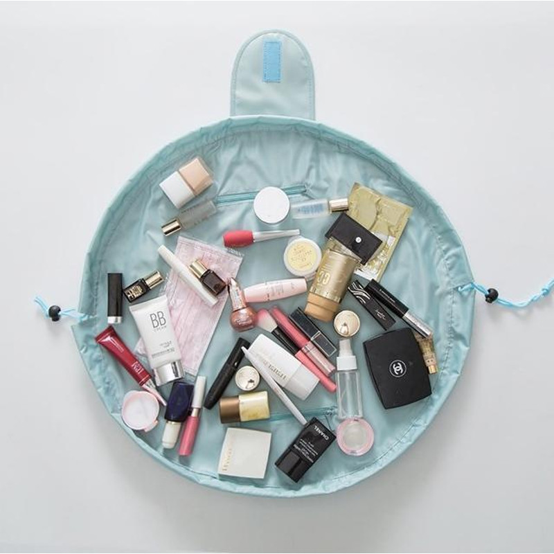 Travel Make Up Wrap Bag Green