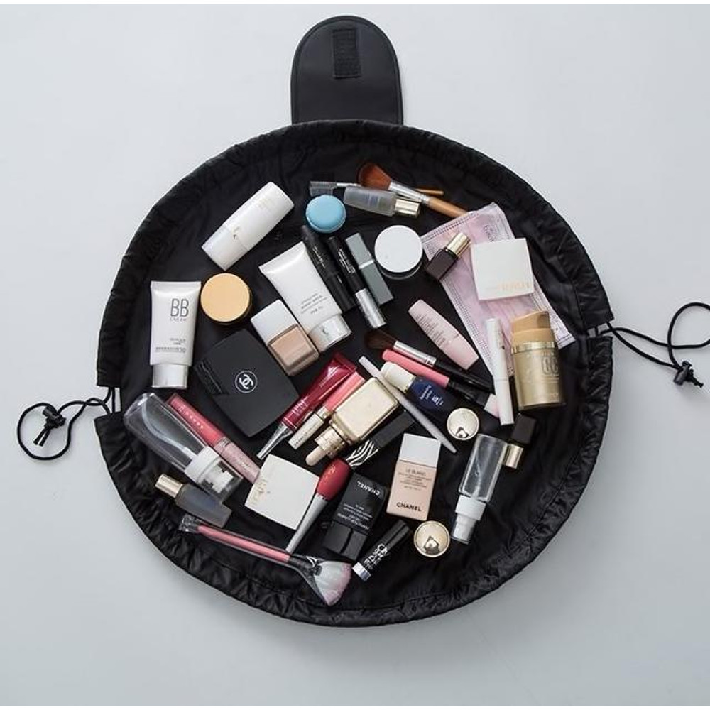 Travel Make Up Wrap Bag Black